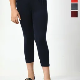BAESD Girls Pack Of 4 Mid-Rise Capris-image-55