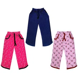 IndiWeaves Girls Pack of 3 Printed Mid-Rise Cotton Capris-picture-12