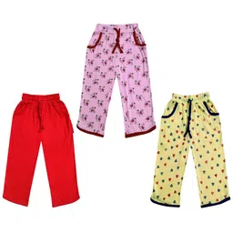 IndiWeaves Girls Pack of 3 Mid-Rise Cotton Printed Capris-picture-19