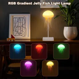 calldrishe Jellyfish Light with Realistic Floating Effect Colorful LED Jellyfish Tank Light Table Lamp image 4