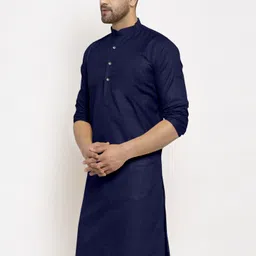 ladyflock Men Cotton Blend Kurta Pyjama Set image 5