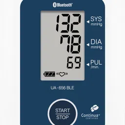AND UA-656BLE Bluetooth Digital Blood Pressure Monitor with 200 Memory, Automatic BP monitor with IHB Detection, Wide Cuff, iOS/Android Compatible Bp Monitor image 4