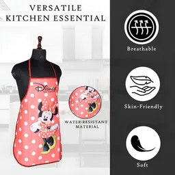 Kuber Industries 2 Pcs Pink Printed Waterproof Kitchen Aprons image 4