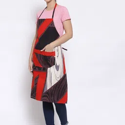 Arrabi Woman Pack of 2 Cotton Blend Apron With Patch Pockets image 4