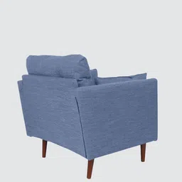 timberly Ariahana Fabric Arm Chair in Blue Colour image 5