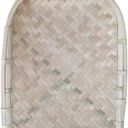 vartanu Wooden Plain Bamboo Soop/Sup for Chhath Puja Traditional Winnowing Basket for Rituals Storage Basket image 2