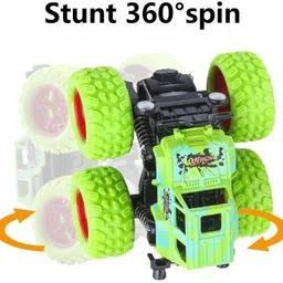 aganta Mini Monster Truck Friction Powered Cars Toys 360 Degree Stunt 4wd Push go Truck image 5