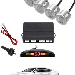 maties 4Parking Sensor Increased Safety For Passengers Silver-228 Universal Car Reverse Silver Parking Sensor With LED Display ,Buzzer-228 Parking Sensor-picture-36