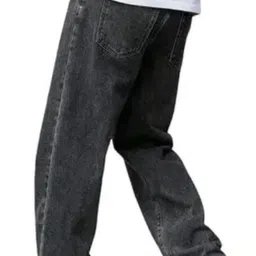 maahit Men Loose Fit Mid Rise Grey Jeans image 2