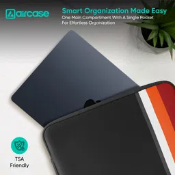 AirCase Protective Laptop Sleeve for Up to 13.3 Inch Laptop Wrinkle free Water-Resistant Laptop Bag image 3