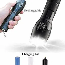 seahaven Flashlight LED Tactical Flashlight Best XML T6 Water Resistance 5 Modes Adjustable Focus 8 hrs Torch Emergency Light image 3