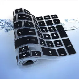 Saco Silicone Skin Keyboard Cover for 16.1 Inch Laptop Suitable for - Black HP Victus 16.1-inch Gaming Laptop (16-Exxxx & 16-Dxxxx series) Keyboard Skin image 3