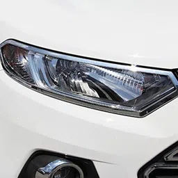 junior chrome Plated Headlight Frame-19 Car Exterior Accessories (Pack of 2) Chrome Ford Ecosport Front Garnish-picture-18