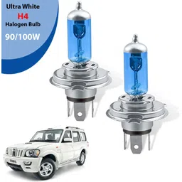auto pearl H4 Halogen Headlight bulb 90/100W 5000K Ultra White Low/High Beam Bulb (A91) Headlight Car, Truck, Van Halogen for Mahindra (12 V, 100 W)-picture-10