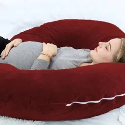 prifarodo Pregnancy G Shape for Pregnant/Maternity Back Pain Relief, HIPS & Belly Support Microfibre Solid Pregnancy Pillow Pack of 1 image 3