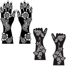 bittu creation MENDI_F256 MENDI_F256 Hand Mehndi Stencil Stencil-picture-33