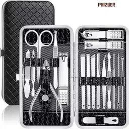 phizller 16 in 1 Manicure Pedicure Kit for Nail Shaping with Travel Case-picture-11