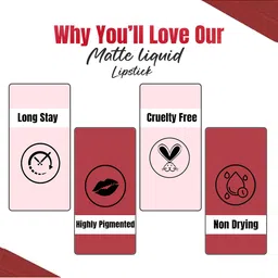 GLAMVEDA Always On Matte Smudge-Proof SPF15 Mini Liquid Lipstick 1.2ml - Kiss Me 019 image 3