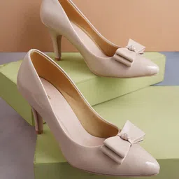 Get Glamr Women Beige Pumps-image-69