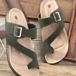 SOFTIO Men Olive Green Comfort Sandals-image-46