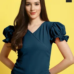 Fabflee Pack of 2 Puff Sleeved Tops-picture-20