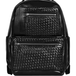 Eske Unisex Contrast Detail Backpack with Compression Straps-image-24
