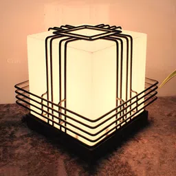 Cruv Grey & White Metal Wired Square Shaped  Outdoor Lamps-picture-20