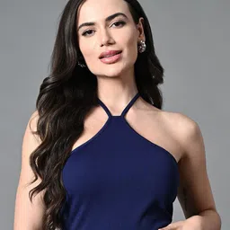 The Roadster Lifestyle Co Halter Neck Sleeveless Tops-picture-20
