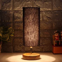 Devansh Black Textured Table Lamps image 3