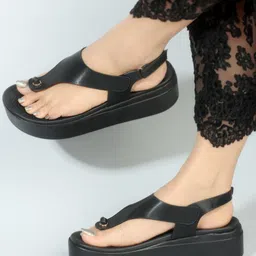 ELLE Open Toe Flatform Heels-picture-24