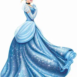 59 cm Cinderella Wall Sticker – Self Adhesive Vinyl Décor for Kids’Room,Nursery Room Self Adhesive Sticker-image-93