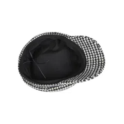 iSWEVEN Unisex Black & White Ascot Cap image 3