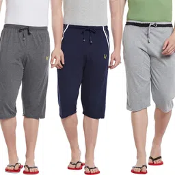 mack jonney Solid Men Three Fourths-picture-13