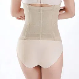 munaafi Pack of 1 Shoulder Strap Waist Trainer Slimming Belt Vest Women Zipper Hook Body Shaper Waist Cincher Slimming Face Lift Tools image 3