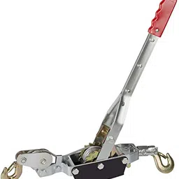 uptodateproducts Heavy-Duty 4-Ton Dual Gear Power Hand Puller with Cable Rope , Dual (2) Gear image 2
