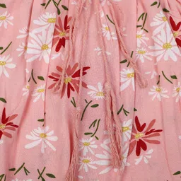 V-Mart Girls Floral Printed Shoulder Straps Cotton Cambric Top image 2