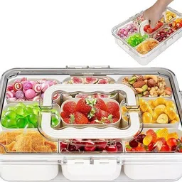 kashthbhanjan 9 compartments snack box 9 Containers Lunch Box-picture-19
