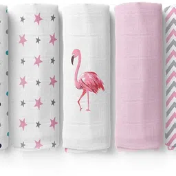 haus & kinder Printed Crib Swaddling Baby Blanket for AC Room-picture-18