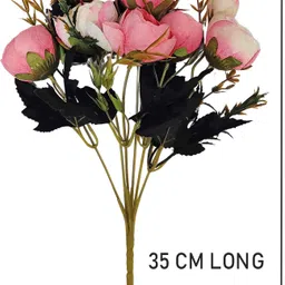 artsy Artificial Flowers for home decoration dry peony Flower bunch For room decor Pink Peony Artificial Flower image 5