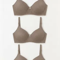 innermuller Pack of 3 Women T-Shirt Lightly Padded Bra-picture-22