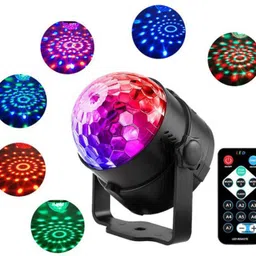 mobizac Music Sensor Disco Projector Light Stage DJ Light for Party Home Birthday Stage Single Disco Ball-picture-18