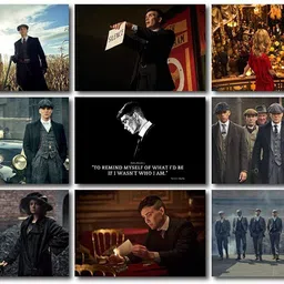 dreamwall Peaky Blinders Wall Poster Set – 18-Pack Unframed Collage Prints (6x4 Inch) – Aesthetic TV Show Décor for Fans, Bedroom, Living Room & Lounge Walls Photographic Paper image 4