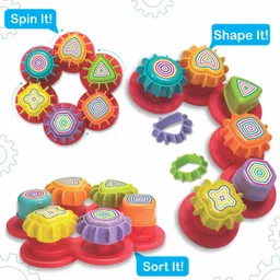 toymate Spinning Joy -A Shape 'N' Spin Gear Sorter Game. A Developmental Activity Toy image 3