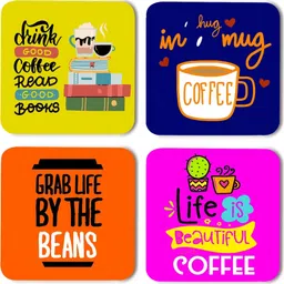 Square Wood Coaster Set-image-36