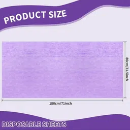 wovfly caring solutions Polyester Single Flat 30 TC Solid Bedsheet image 2