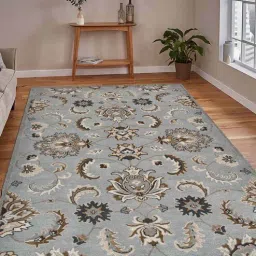 saraswati global Iron Floral Wool 5 ft x 8 ft Hand-Tufted Carpet-picture-11