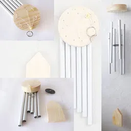 chandnipanchal Aluminium, Wood Windchime image 2