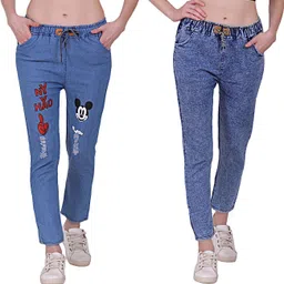 Women Regular Low Rise Blue Jeans-image-38