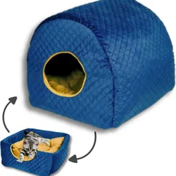 urbannest 2-in-1 Sofa Cum House For Cats & Pups | Royal Blue Cat House-picture-18