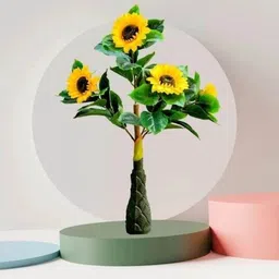 indohomes Artificial Sunflower Tree, UV-Resistant Flowers for Home, Office, Indoor/Outdoor Artificial Plant-picture-28